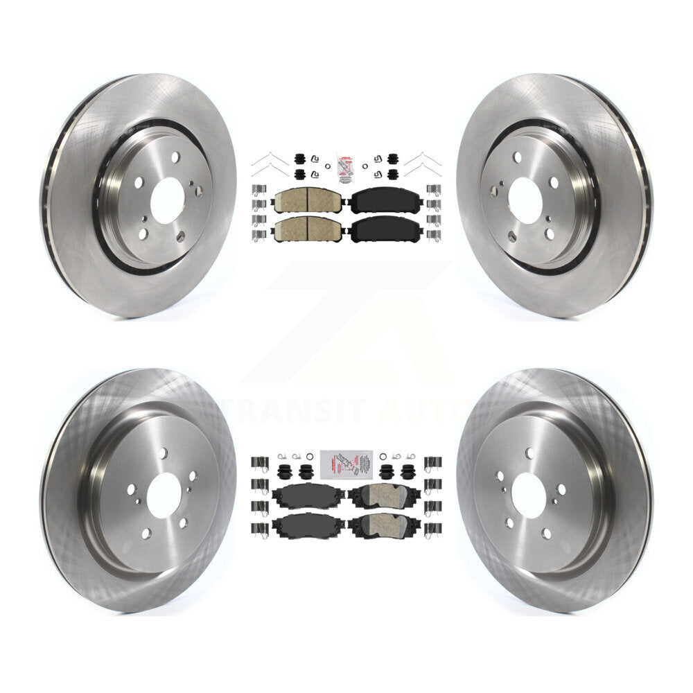 Front Rear Ceramic Pads And Disc Brake Rotors Kit For Lexus RX350 RX450h RX350L RX450hL K8A-103150