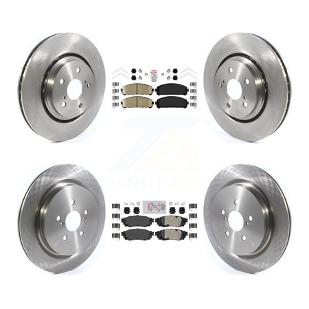 Front Rear Ceramic Pads And Disc Brake Rotors Kit For Lexus RX350 RX450h RX350L RX450hL K8A-103150