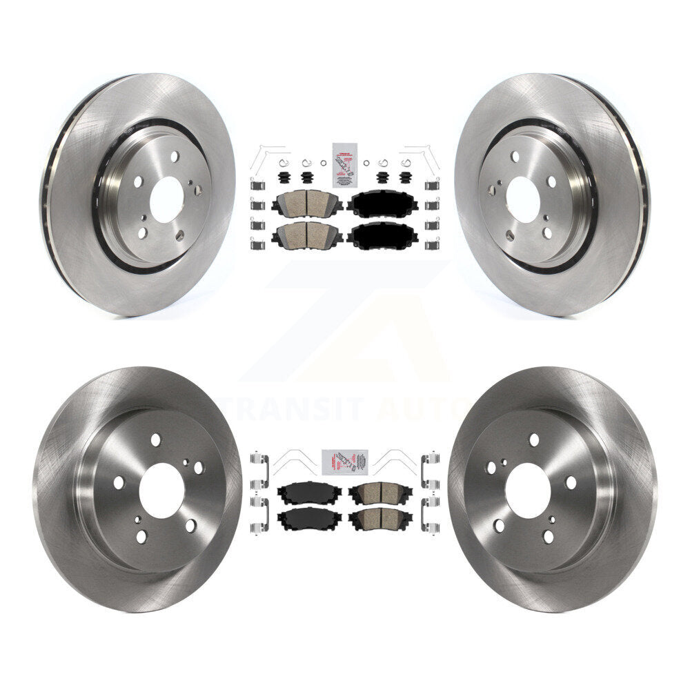 Front Rear Ceramic Pad & Disc Brake Rotors Kit For 2020 Toyota Camry XSE With TRD Package K8A-103153