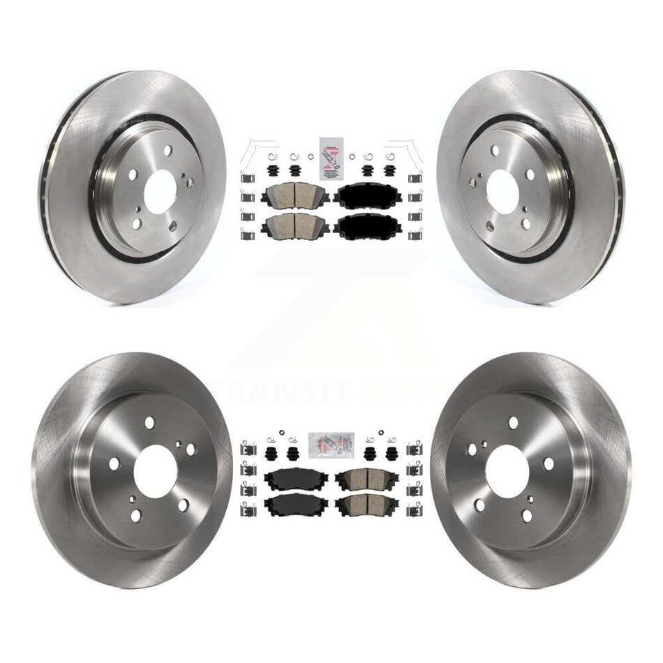 Front Rear Ceramic Pad & Disc Brake Rotors Kit For 2020 Toyota Camry XSE With TRD Package K8A-103154