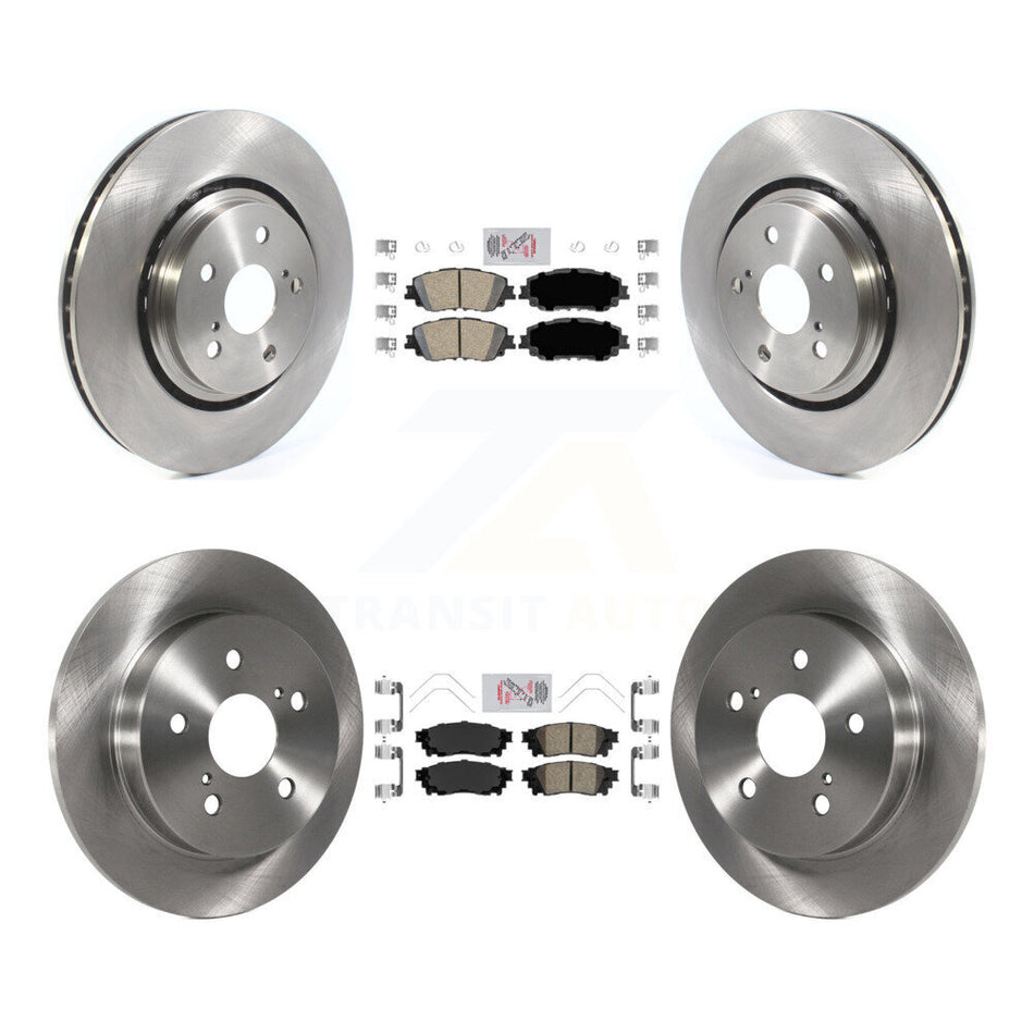 Front Rear Ceramic Pad & Disc Brake Rotors Kit For 2020 Toyota Camry XSE With TRD Package K8A-103157
