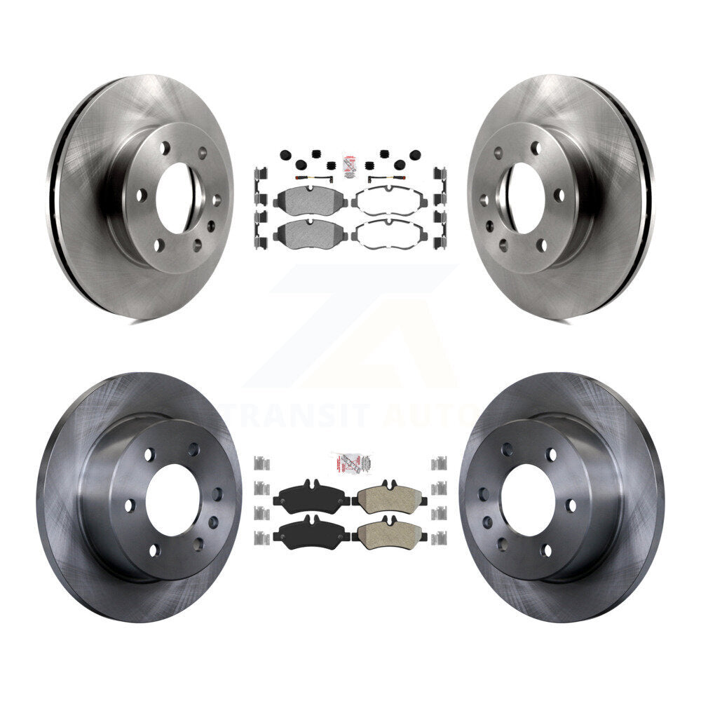 Front Rear Semi-Metallic Pad & Disc Brake Rotor Kit For Sprinter 2500 Mercedes-Benz Dodge K8A-103181