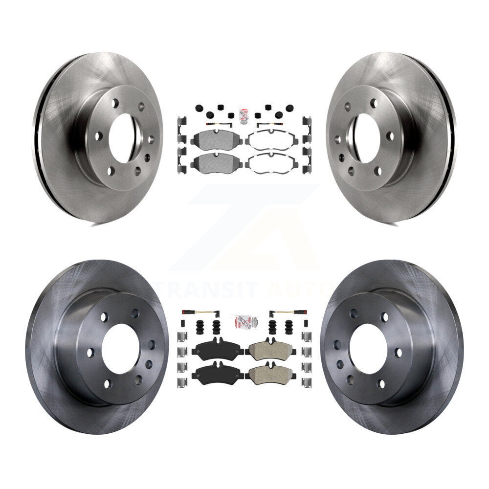 Front Rear Semi-Metallic Pad & Disc Brake Rotor Kit For Sprinter 2500 Mercedes-Benz Dodge K8A-103182