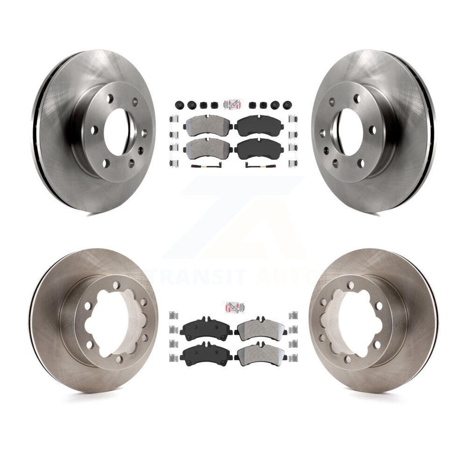 Front Rear Semi-Metallic Pad Brake Rotor Kit For Sprinter 3500 Mercedes-Benz Dodge 3500XD K8A-103185