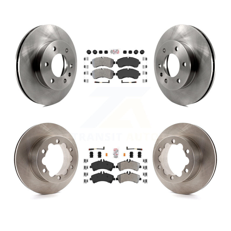 Front Rear Semi-Metallic Pad Brake Rotor Kit For Sprinter 3500 Mercedes-Benz Dodge 3500XD K8A-103186