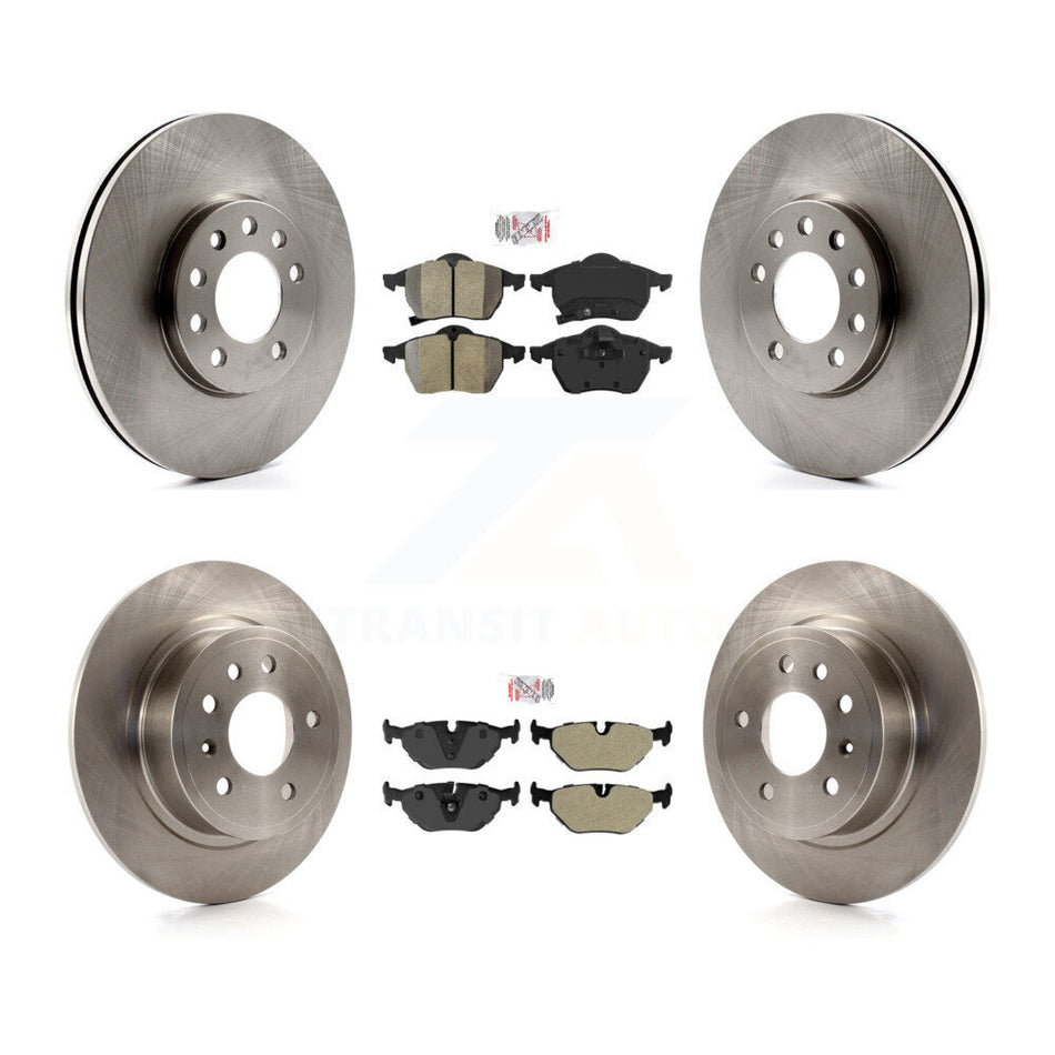 Front Rear Semi-Metallic Pads And Disc Brake Rotors Kit For Saab 9-5 K8A-103191
