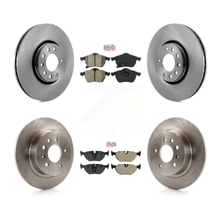 Front Rear Semi-Metallic Pad Brake Rotor Kit For Saab 9-5 With 308mm Diameter K8A-103192