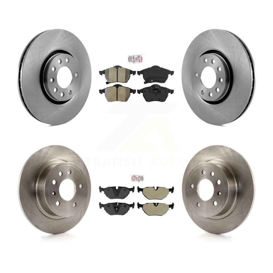 Front Rear Semi-Metallic Pad Brake Rotor Kit For Saab 9-5 With 308mm Diameter K8A-103192