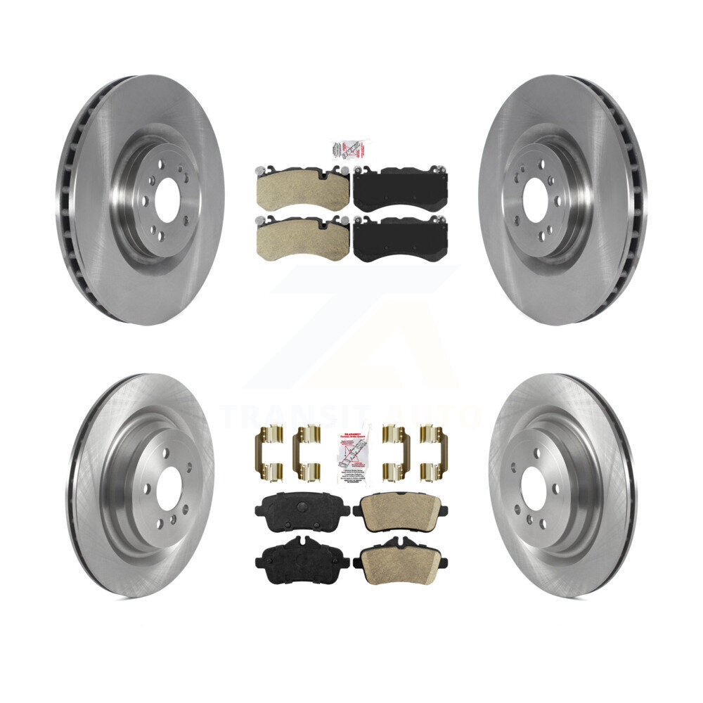 Front Semi-Metallic Rear Ceramic Pad And Disc Brake Rotors Kit For Mercedes-Benz ML63 AMG K8A-103195