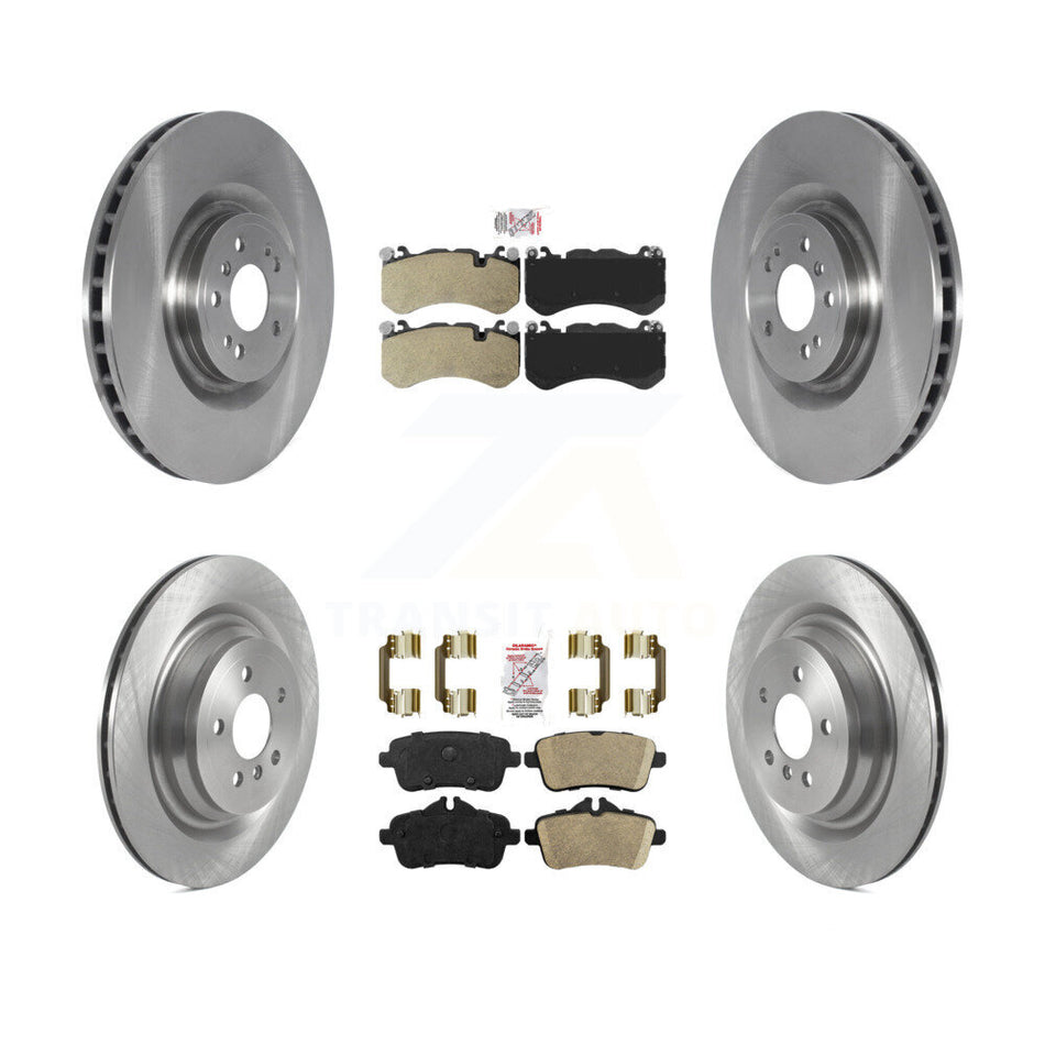 Front Semi-Metallic Rear Ceramic Pad And Disc Brake Rotors Kit For Mercedes-Benz ML63 AMG K8A-103195