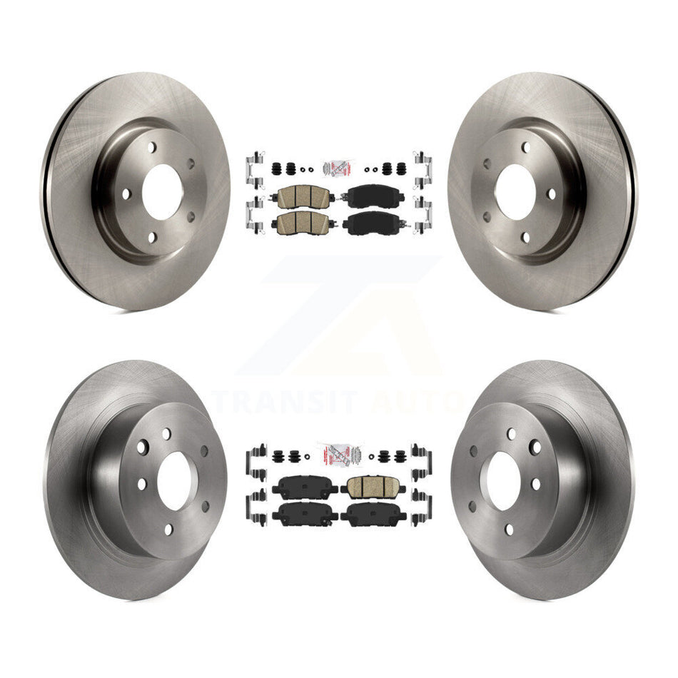 Front Rear Ceramic Pads And Disc Brake Rotors Kit For Nissan Altima K8A-103201
