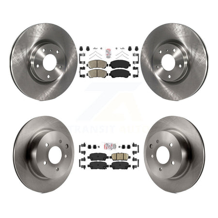 Front Rear Ceramic Pads And Disc Brake Rotors Kit For Nissan Maxima K8A-103212