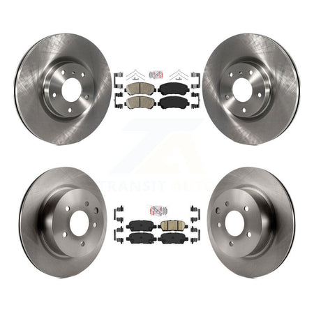 Front Rear Ceramic Pads And Disc Brake Rotors Kit For Nissan Maxima K8A-103213