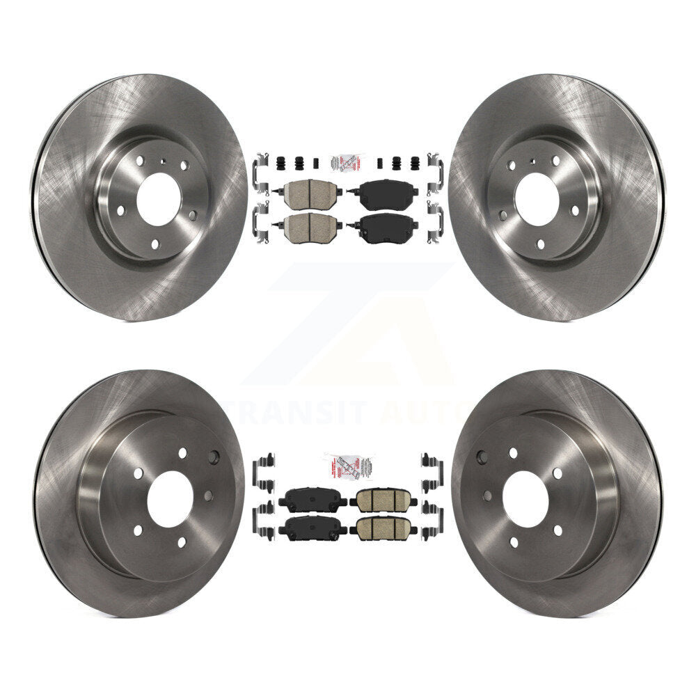 Front Rear Ceramic Pads And Disc Brake Rotors Kit For Nissan Murano K8A-103216
