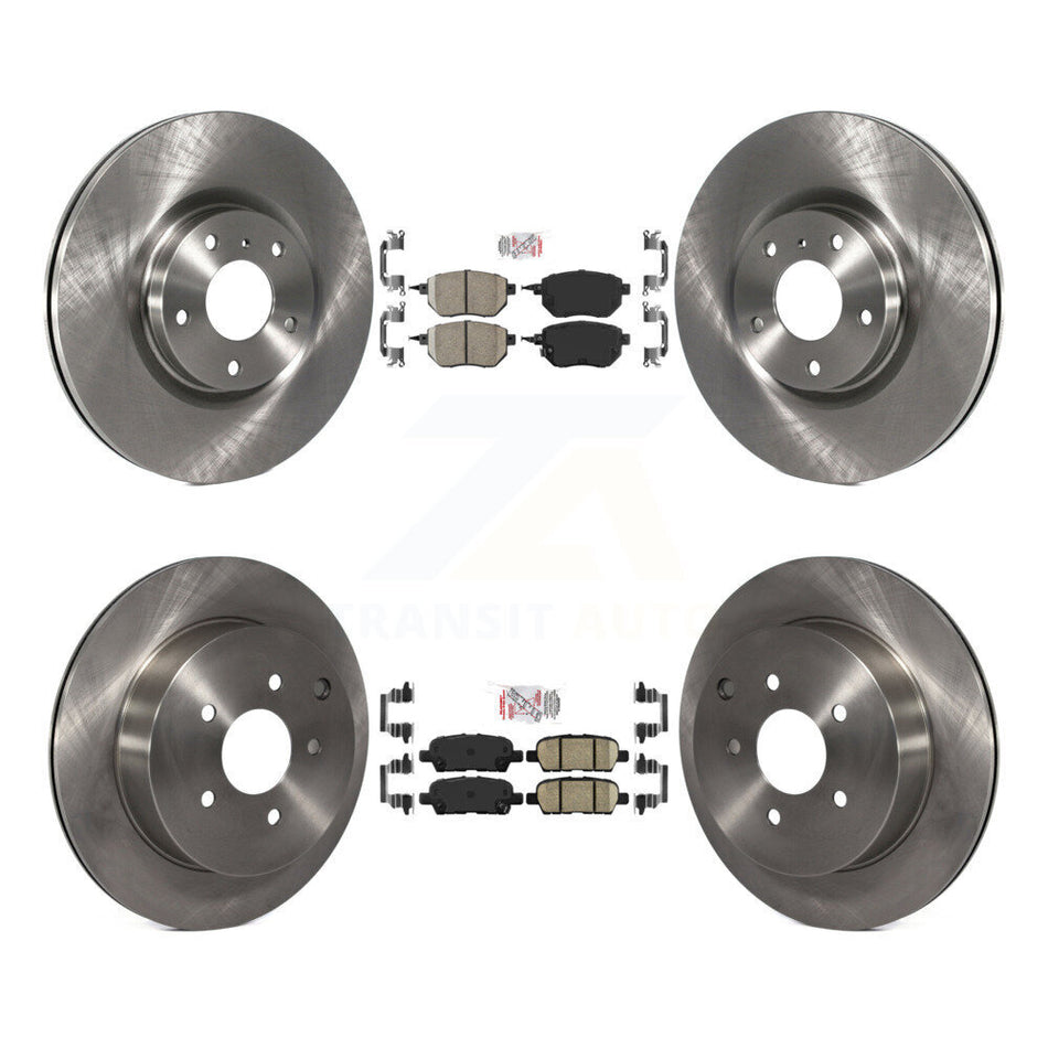 Front Rear Ceramic Pads And Disc Brake Rotors Kit For Nissan Murano K8A-103220