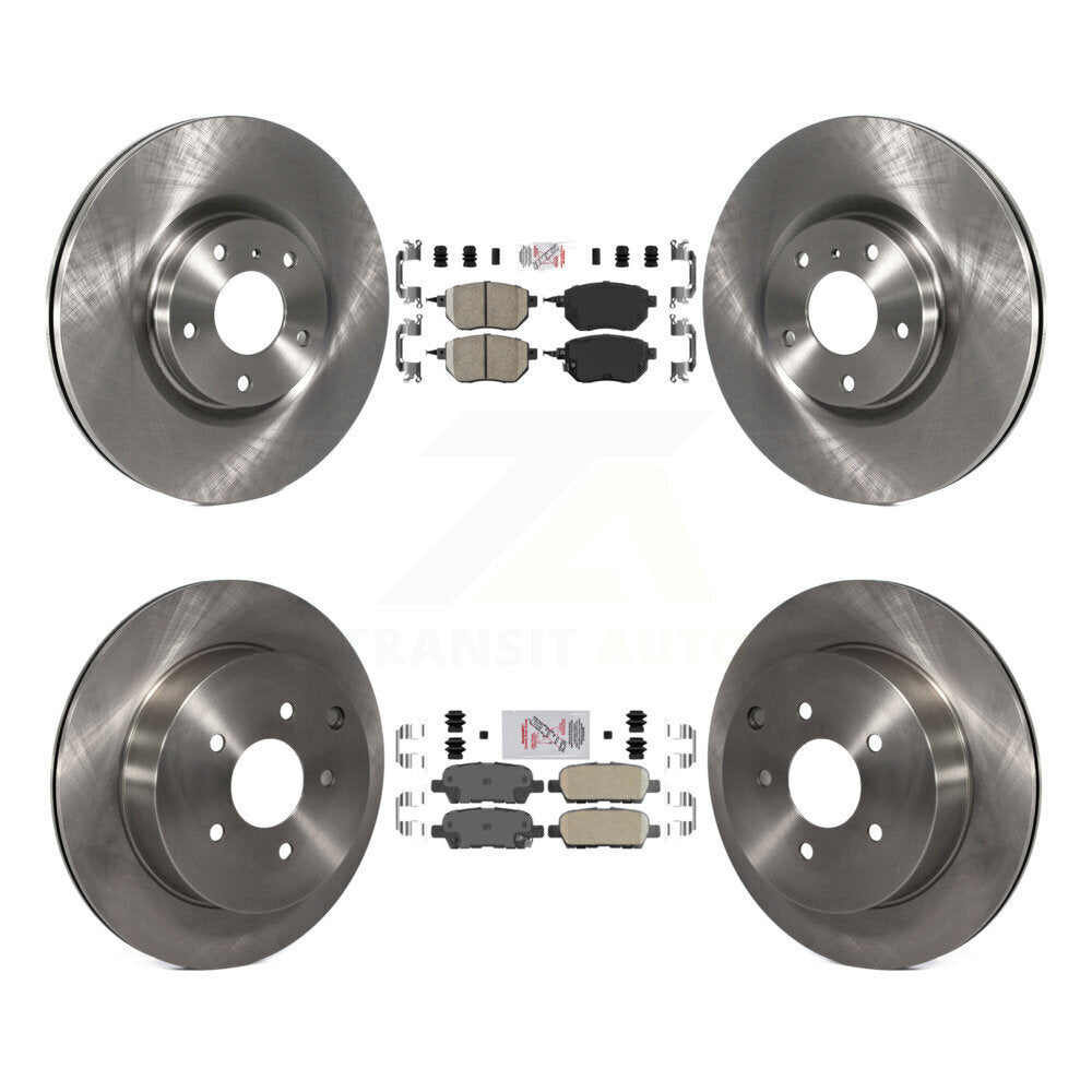 Front Rear Ceramic Pads And Disc Brake Rotors Kit For Nissan Murano K8A-103230