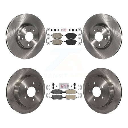 Front Rear Ceramic Pads And Disc Brake Rotors Kit For Nissan Murano K8A-103230