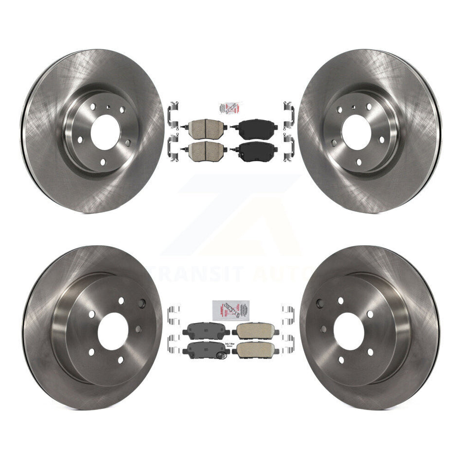 Front Rear Ceramic Pads And Disc Brake Rotors Kit For Nissan Murano K8A-103231