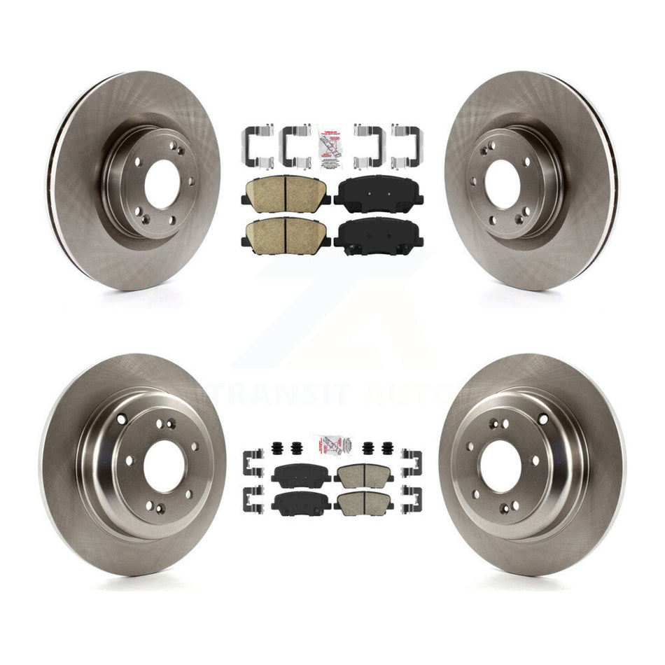 Front Rear Ceramic Pads And Disc Brake Rotors Kit For Hyundai Genesis Coupe K8A-103244