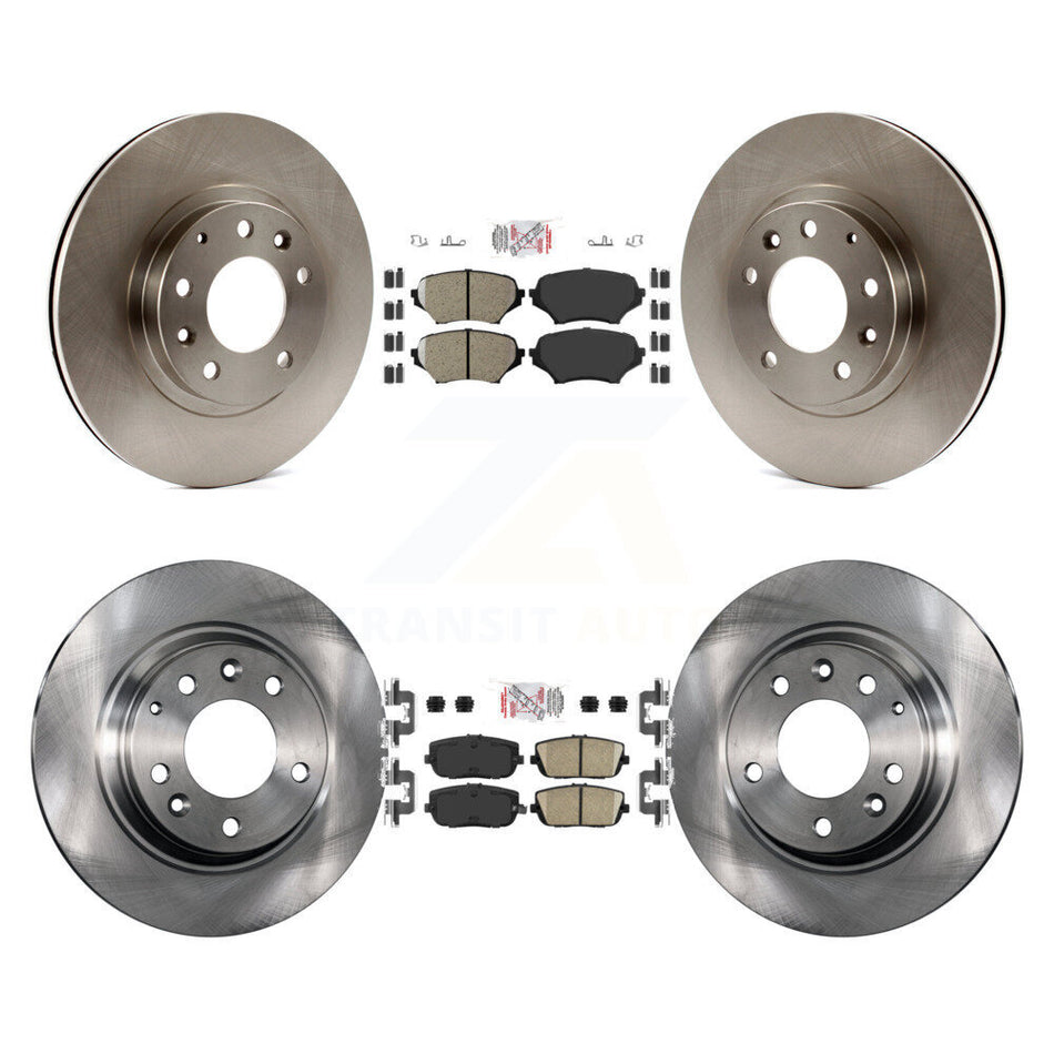 Front Rear Ceramic Pads And Disc Brake Rotors Kit For 2006-2015 Mazda MX-5 Miata K8A-103256