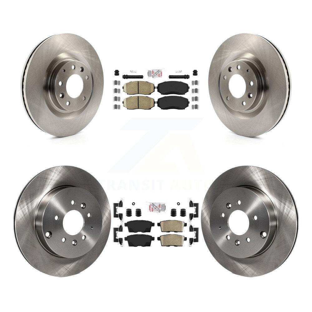 Front Rear Ceramic Pads And Disc Brake Rotors Kit For 2007-2015 Mazda CX-9 K8A-103257