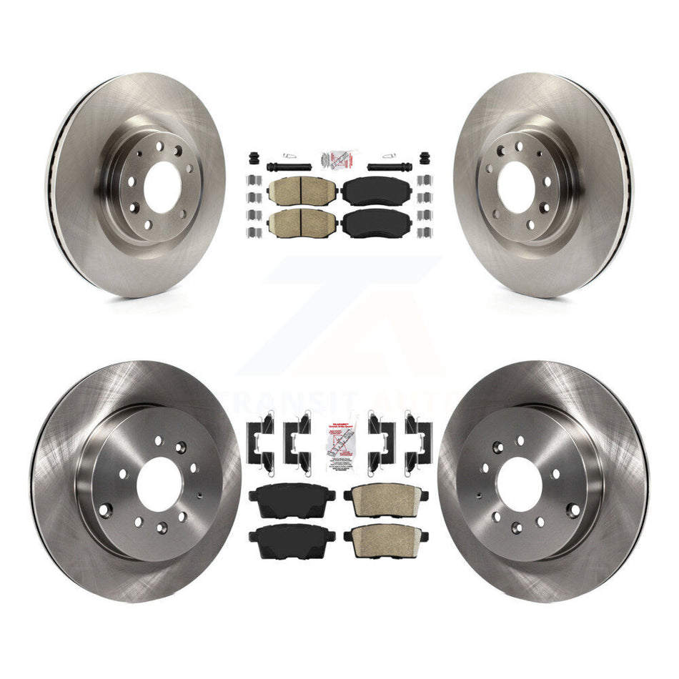 Front Rear Ceramic Pads And Disc Brake Rotors Kit For 2007-2015 Mazda CX-9 K8A-103258