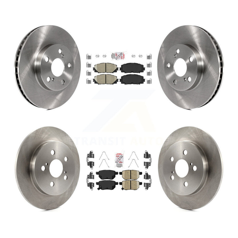 Front Rear Ceramic Pads And Disc Brake Rotors Kit For Toyota Prius Lexus CT200h Plug-In K8A-103262