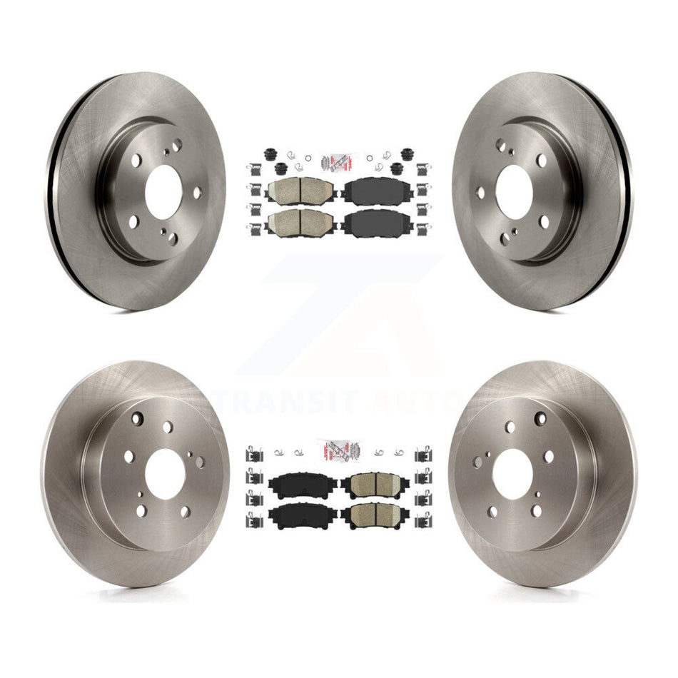 Front Rear Ceramic Pads And Disc Brake Rotors Kit For 2012-2018 Toyota Prius V K8A-103273