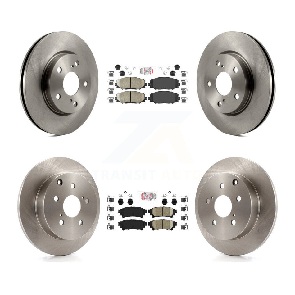 Front Rear Ceramic Pads And Disc Brake Rotors Kit For 2012-2018 Toyota Prius V K8A-103274