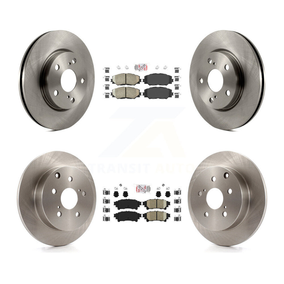 Front Rear Ceramic Pads And Disc Brake Rotors Kit For 2012-2018 Toyota Prius V K8A-103276