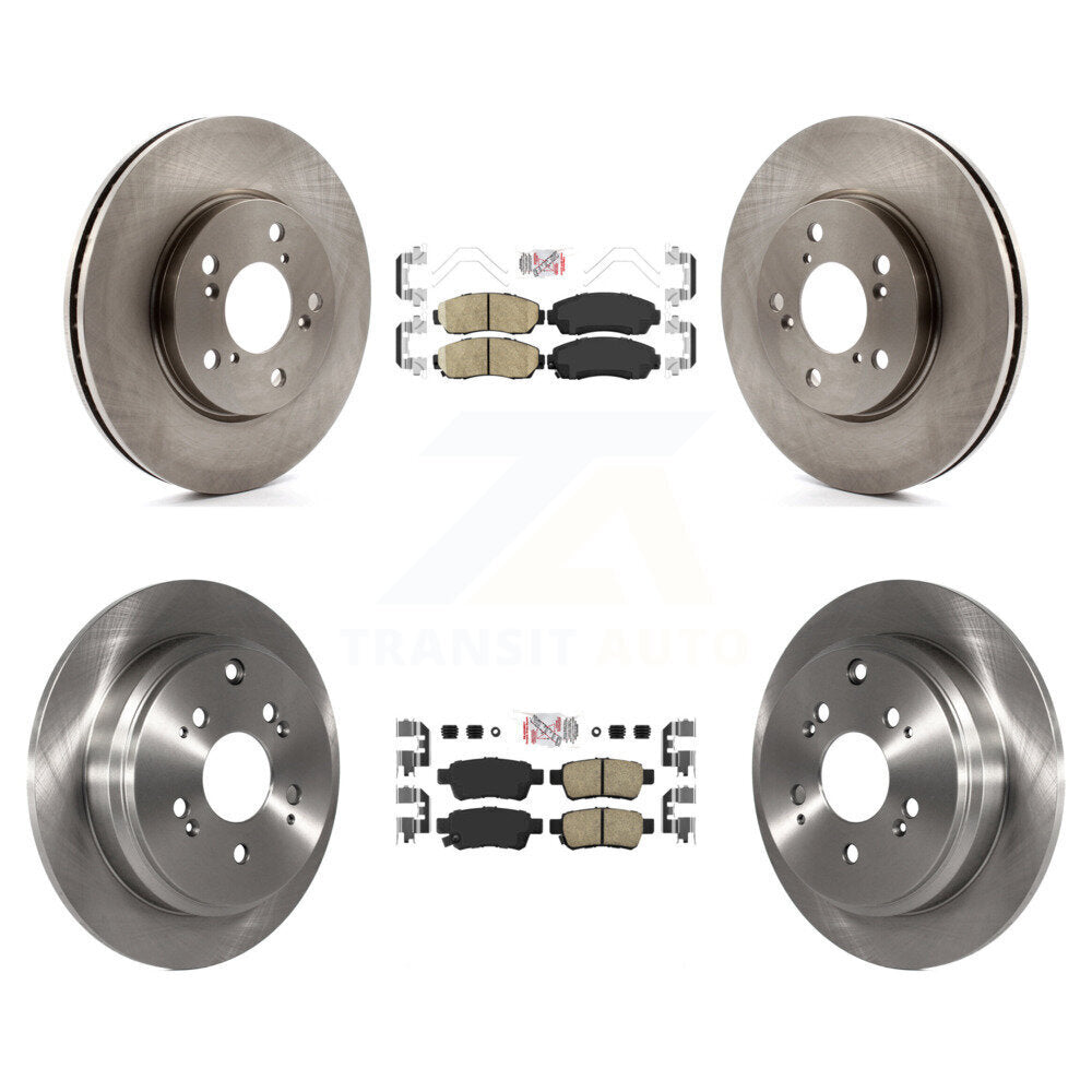 Front Rear Ceramic Pads And Disc Brake Rotors Kit For 2005-2010 Honda Odyssey K8A-103280