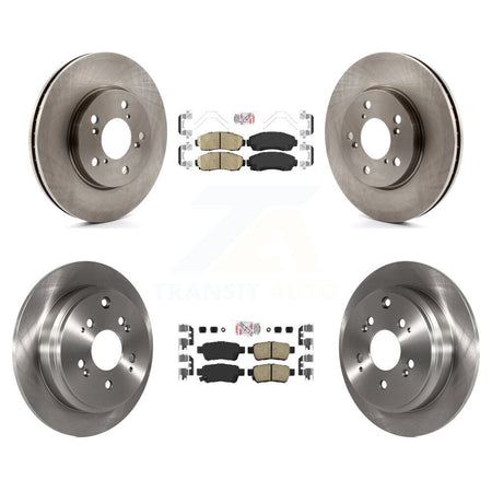 Front Rear Ceramic Pads And Disc Brake Rotors Kit For 2005-2010 Honda Odyssey K8A-103280