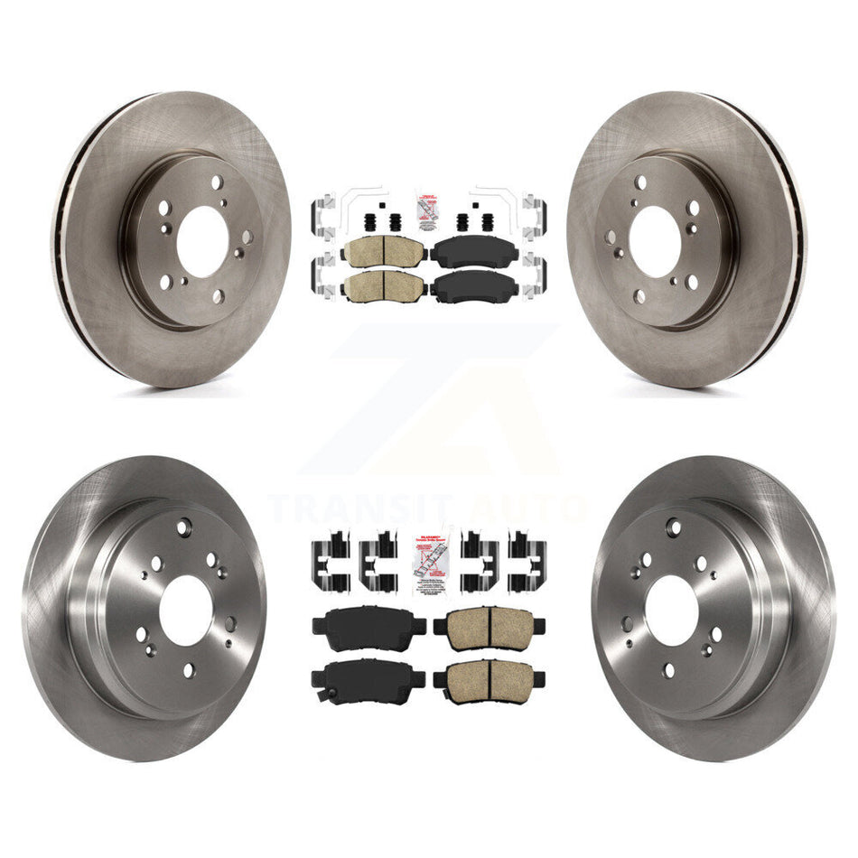 Front Rear Ceramic Pads And Disc Brake Rotors Kit For 2005-2010 Honda Odyssey K8A-103281