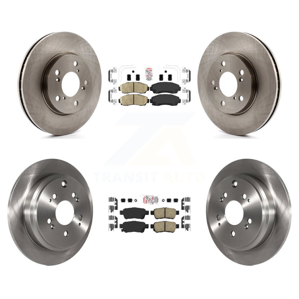Front Rear Ceramic Pads And Disc Brake Rotors Kit For 2005-2010 Honda Odyssey K8A-103282