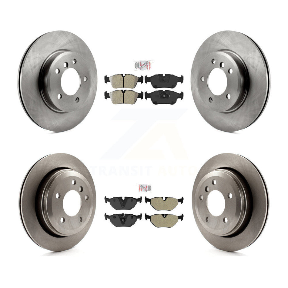 Front Rear Semi-Metallic Pads And Disc Brake Rotors Kit For 2001-2005 BMW 325xi K8A-103283