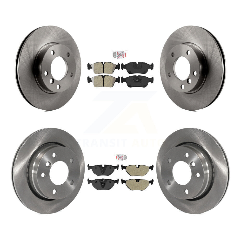 Front Rear Semi-Metallic Pads And Disc Brake Rotors Kit For BMW 323i 328i 323Ci K8A-103285