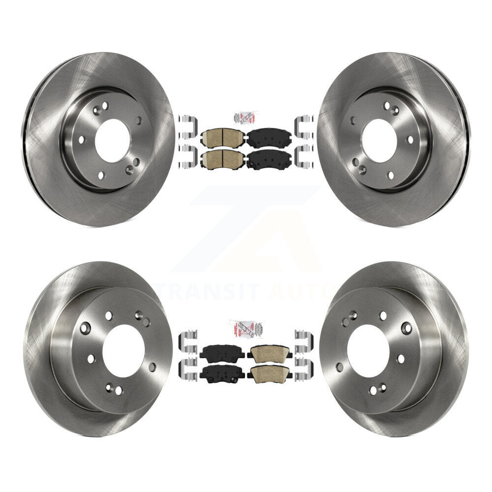 Front Rear Ceramic Pads And Disc Brake Rotors Kit For 2012-2013 Kia Soul K8A-103286