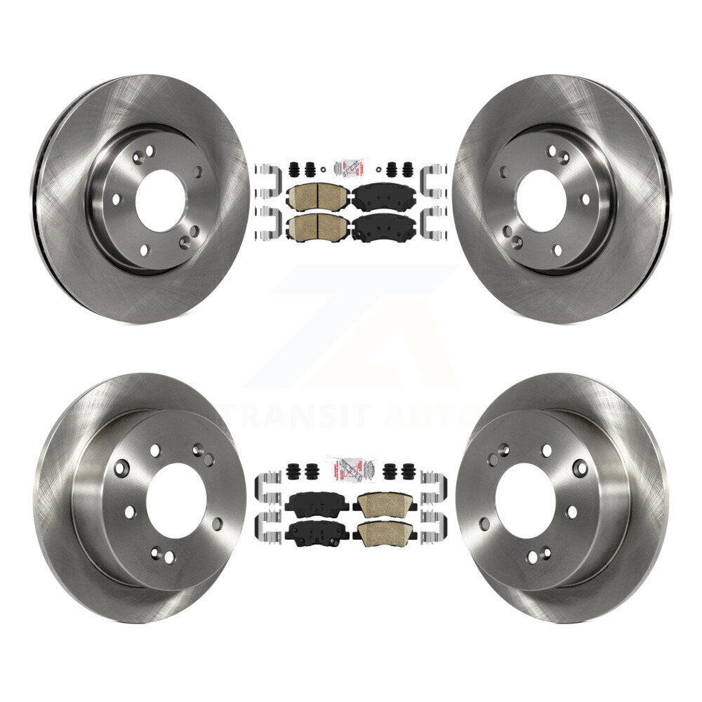 Front Rear Ceramic Pads And Disc Brake Rotors Kit For 2012-2013 Kia Soul K8A-103289