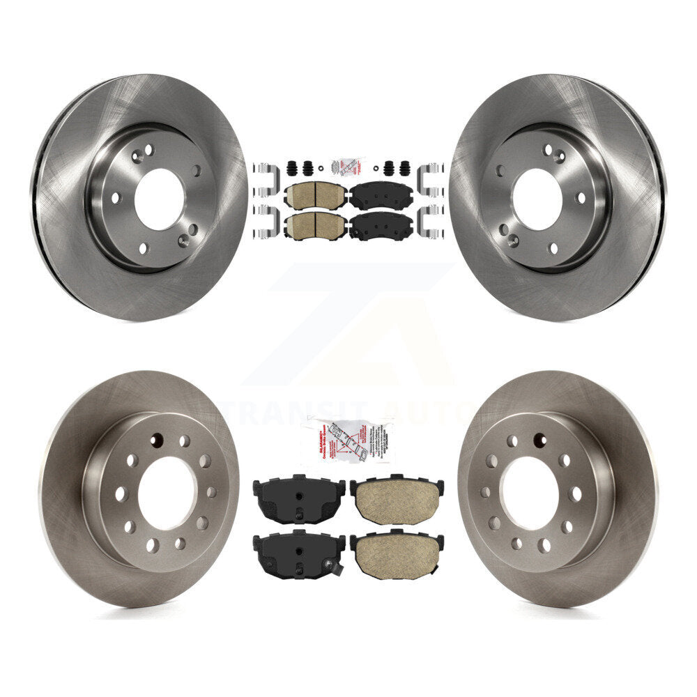 Front Rear Ceramic Pads And Disc Brake Rotors Kit For Hyundai Tiburon K8A-103292