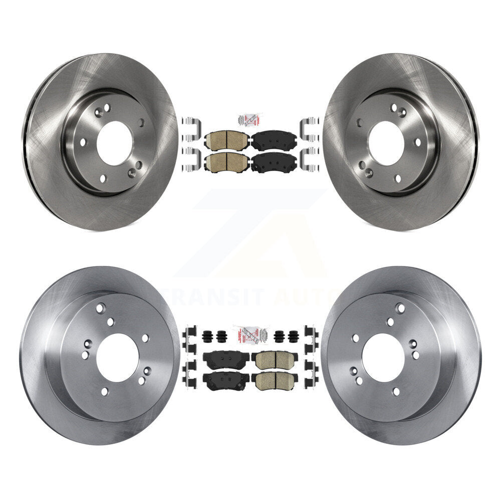 Front Rear Ceramic Pads And Disc Brake Rotors Kit For Hyundai Tucson Kia Sportage K8A-103293