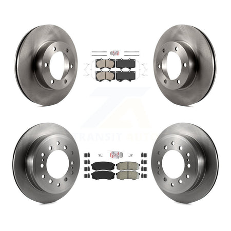 Front Ceramic Rear Semi-Metallic Pads And Disc Brake Rotors Kit For Toyota Sequoia K8A-103305