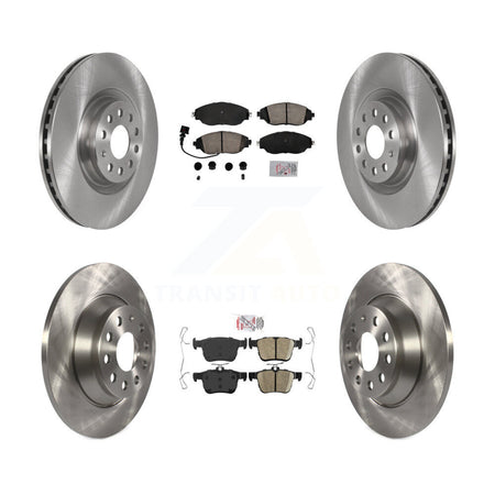 Front Rear Ceramic Pads And Disc Brake Rotors Kit For 2019-2021 Volkswagen Jetta 2.0L K8A-103313
