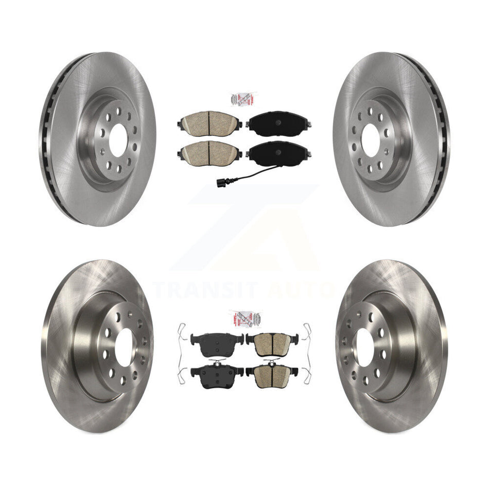 Front Rear Ceramic Pads And Disc Brake Rotors Kit For 2019-2021 Volkswagen Jetta 2.0L K8A-103314