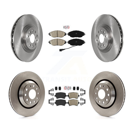 Front Rear Ceramic Pads And Disc Brake Rotors Kit For Volkswagen GTI K8A-103318