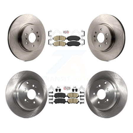 Front Rear Ceramic Pads And Disc Brake Rotors Kit For 2011-2014 Honda Odyssey K8A-103326