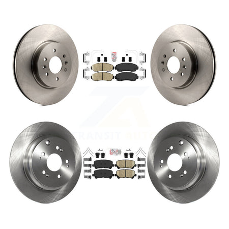 Front Rear Ceramic Pads And Disc Brake Rotors Kit For 2011-2014 Honda Odyssey K8A-103328
