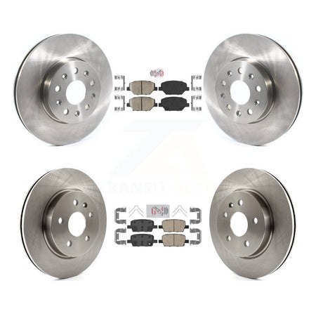 Front Rear Ceramic Pad Disc Brake Rotors Kit For Chevrolet Camaro Without Brembo Calipers K8A-103338
