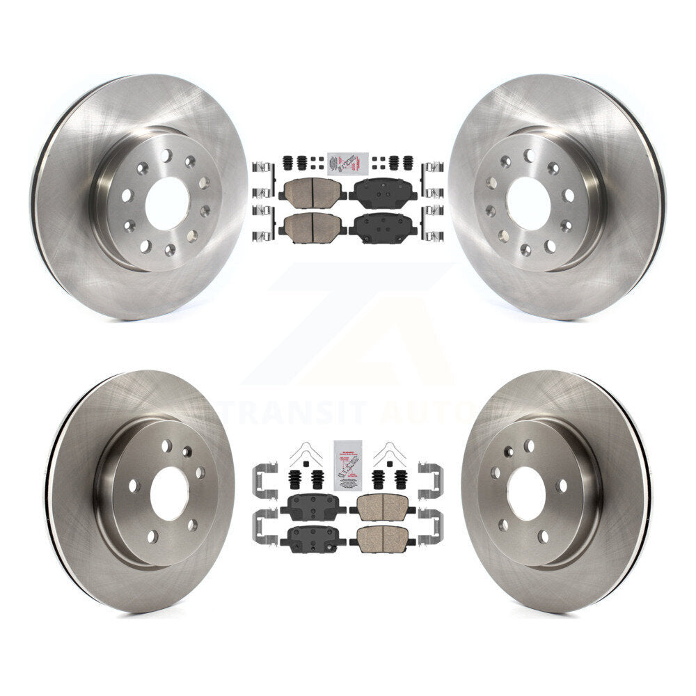 Front Rear Ceramic Pad Disc Brake Rotors Kit For Chevrolet Camaro Without Brembo Calipers K8A-103345