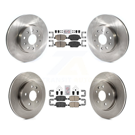 Front Rear Ceramic Pad Disc Brake Rotors Kit For Chevrolet Camaro Without Brembo Calipers K8A-103345