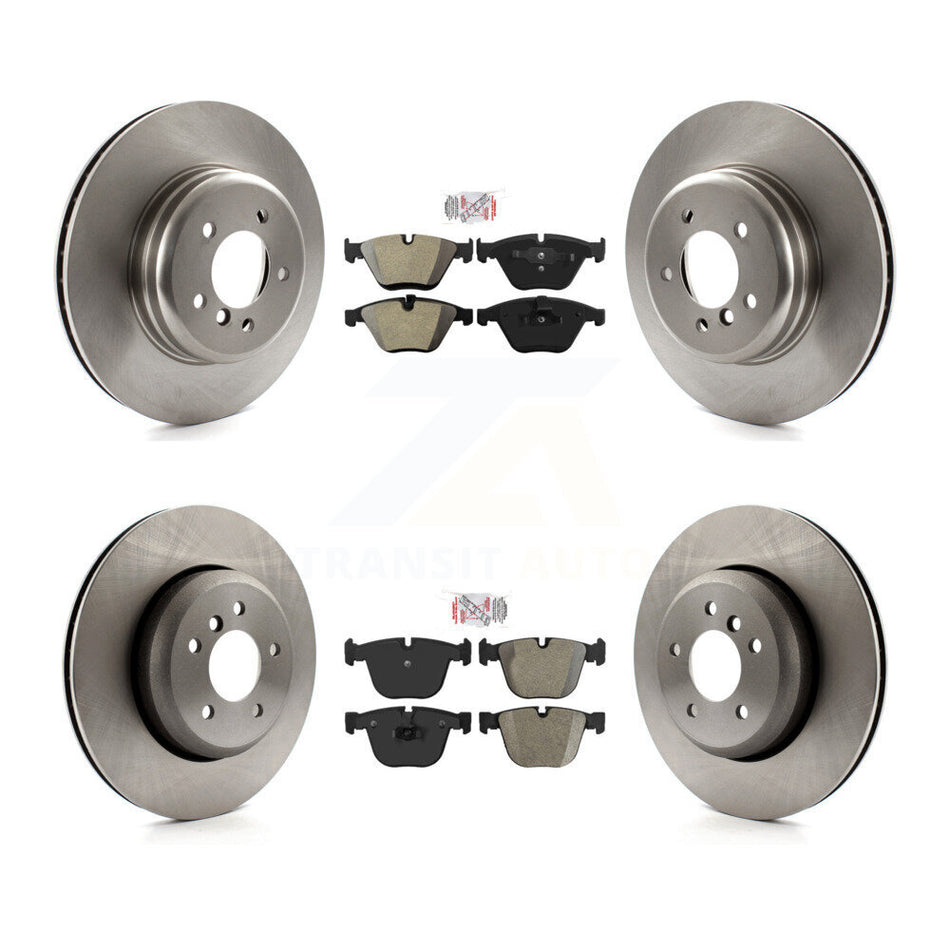 Front Rear Semi-Metallic Pads And Disc Brake Rotors Kit For BMW 650i 645Ci 550i 545i 535i K8A-103359